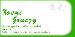 noemi gonczy business card